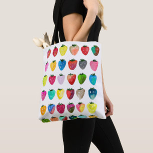 Tote Bag Douceur fraise mignonne aquarelle de fruit mignon