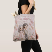Tote Bag Douceur murmure en rose pastel (De près)