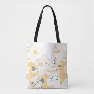 Tote Bag douche nuptiale, fleur botanique orangée