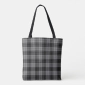 Tote Bag Douglas Grey Taraid Plaid Black Grey (Dos)