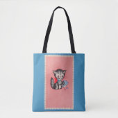 Tote Bag doux chat minou (Devant)