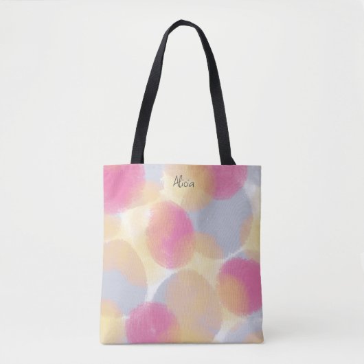 Tote Bag Doux Couleur contemporaine douce (Devant)