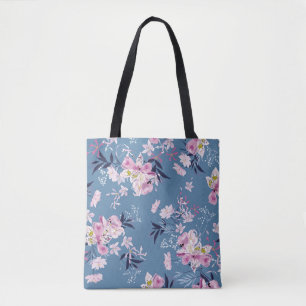 Tote Bag Doux et délicat Fleur jardin fleuri wi