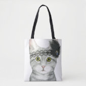 Tote Bag Downton Cat | Bejewted With Lace (Devant)