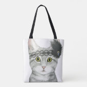 Tote Bag Downton Cat | Bejewted With Lace (Dos)