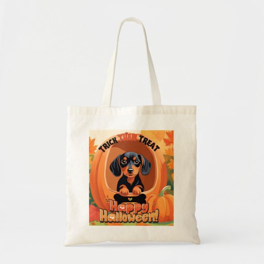 Tote Bag Doxie Halloween Fourre-tout (Devant)