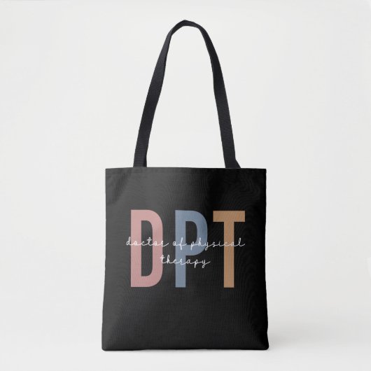 Tote Bag DPT Docteur en physiothérapie (Devant)