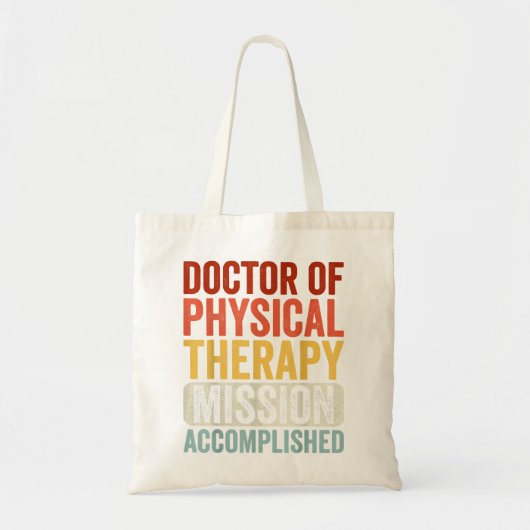 Tote Bag DPT Docteur en Thérapie Physique Accomplir Physiot (Devant)