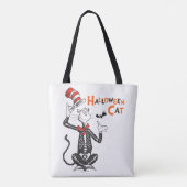 Tote Bag Dr. Seuss | Chat Chapeauté Halloween (Dos)