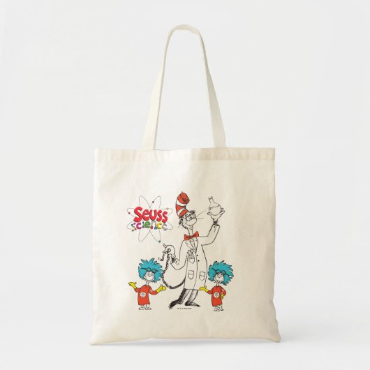 Tote Bag Dr Seuss | Chat dans la science de la sécurité Cas (Devant)