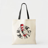 Tote Bag Dr Seuss | Chat dans l'art rond Casquette (Devant)