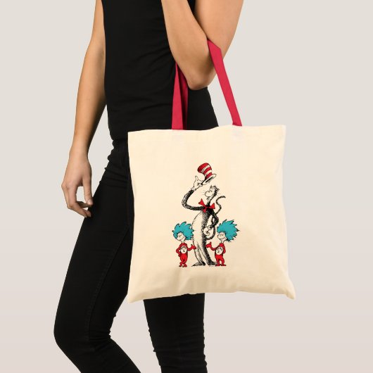 Tote Bag Dr Seuss | Chat dans le Casquette, Chose un & Chos (Devant (produit))