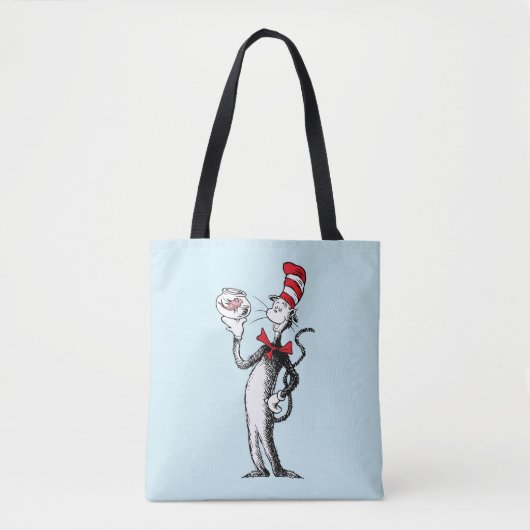 Tote Bag Dr Seuss | Chat dans le Casquette & Krinklebine (Devant)