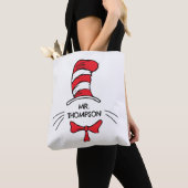 Tote Bag Dr. Seuss | Chat dans le Chapeau Nom de l'enseigna (De près)