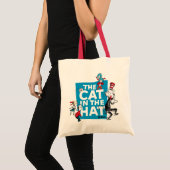 Tote Bag Dr Seuss | Chat dans le logo du Casquette - Caract (Devant (produit))