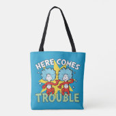 Tote Bag Dr. Seuss | Chose Un Chose Deux Les Ennuis Arriven (Dos)