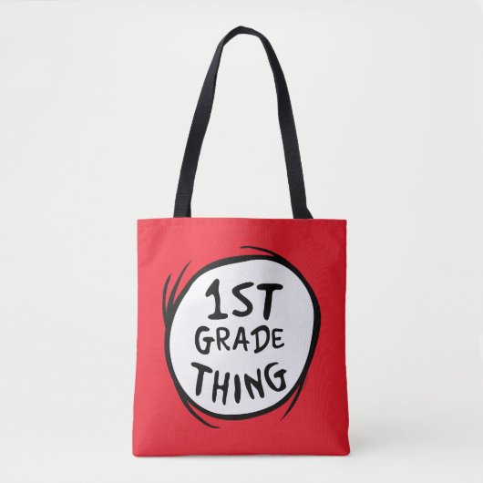 Tote Bag Dr Seuss | Chose Une Chose Deux - 1ère Chose (Devant)