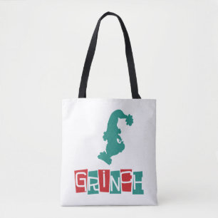 Tote Bag Dr. Seuss   Grinch - Rouge & Vert