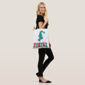 Tote Bag Dr. Seuss | Grinch - Rouge & Vert (Sur le modèle)