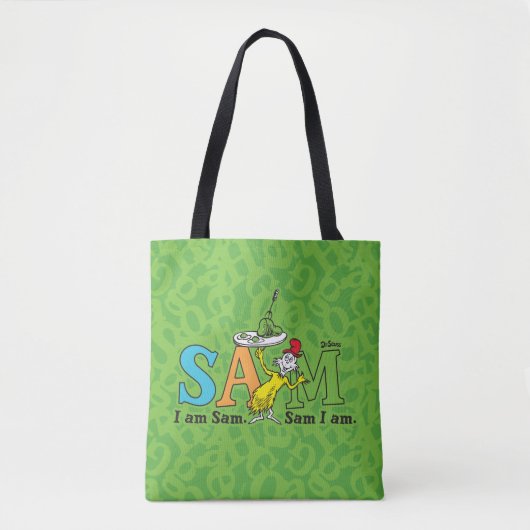 Tote Bag Dr Seuss| Je Suis Sam. Je Suis Sam. (Devant)