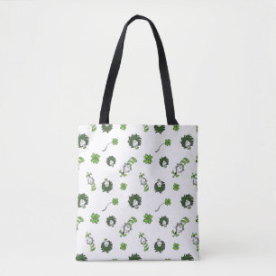 Tote Bag Dr. Seuss Motif de trèfle du Chat dans le Chapea