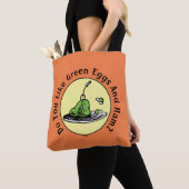 Tote Bag Dr Seuss | Oeufs verts et icône de jambon (De près)