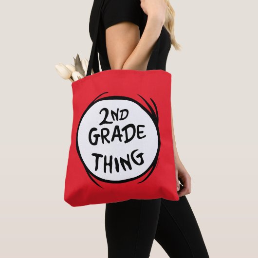 Tote Bag Dr Seuss | Thing One Thing Two - 2nd Grade Thing (De près)