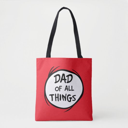 Tote Bag Dr Seuss Thing One Thing Two - Papa de toutes chos (Devant)