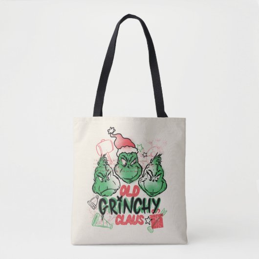Tote Bag Dr Seuss | Vieux Claus Grinch (Devant)