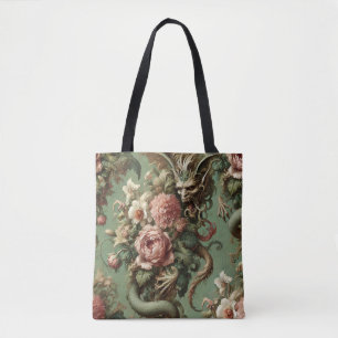 Tote Bag Drac’s Finery - Dragon baroque gothique