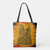 Tote Bag Dragon avec Zombie (Dos)