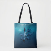 Tote Bag Dragon bleu de la mer (Devant)