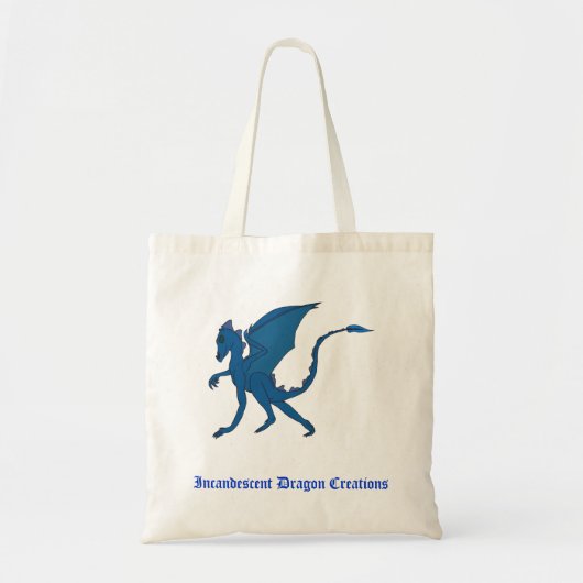 Tote Bag Dragon bleu Fourre-tout - par IDC (Devant)