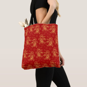 Tote Bag Dragon chinois de Zodiac, heureux nouvel an