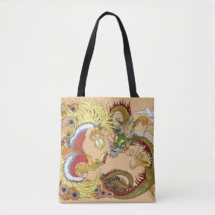 Tote Bag Dragon chinois et phoenix