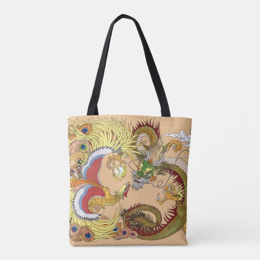 Tote Bag Dragon chinois et phoenix (Dos)