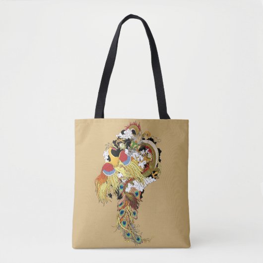 Tote Bag Dragon chinois et phoenix (Devant)
