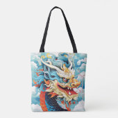 Tote Bag Dragon Chinois Lunaire Nouvel An (Dos)
