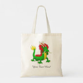 Tote Bag Dragon Chinois Vert (Dos)