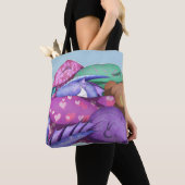 Tote Bag Dragon cosy (De près)