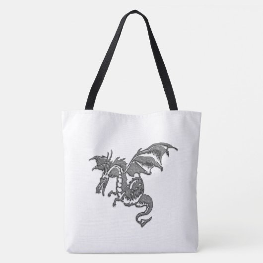 Tote Bag Dragon d'argent (Dos)