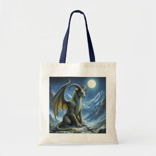 Tote Bag Dragon de Bélier Mythique Mignon Fantastique