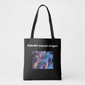 Tote Bag Dragon de cristal coloré (Devant)