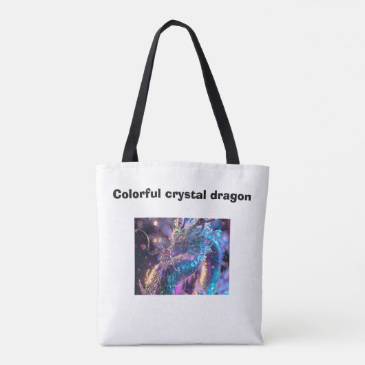 Tote Bag Dragon de cristal coloré (Dos)