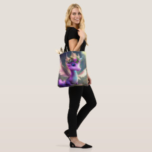 Tote Bag Dragon De Fée Violet (Croyez En Le Merveilleux)