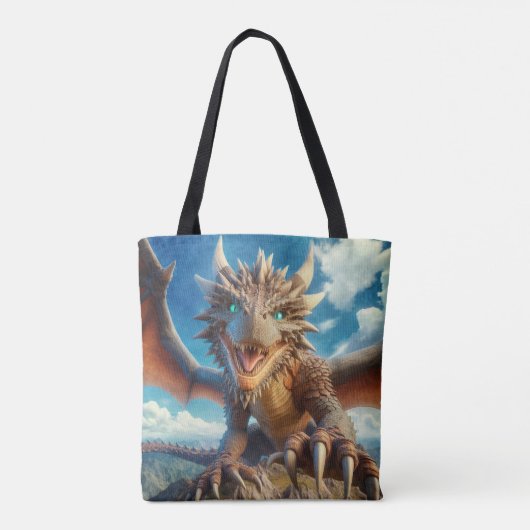 Tote Bag Dragon de la montagne (Dos)
