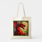 Tote Bag Dragon de Noël 1 (Dos)