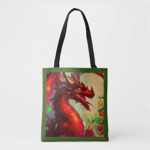 Tote Bag Dragon de Noël 1