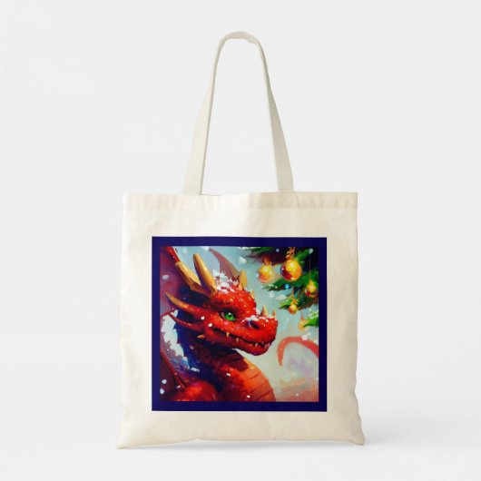Tote Bag Dragon de Noël 2 (Dos)
