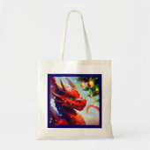 Tote Bag Dragon de Noël 2 (Devant)
